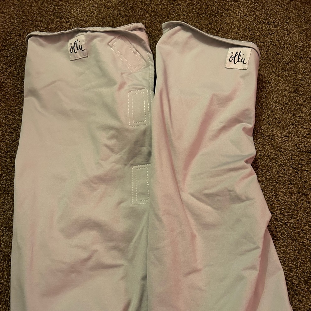 Two grey Ollie Swaddles. Very gently used